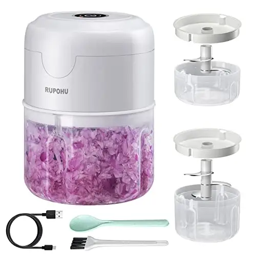 RUPOHU USB 充电迷你食物研磨机(100+250ml)