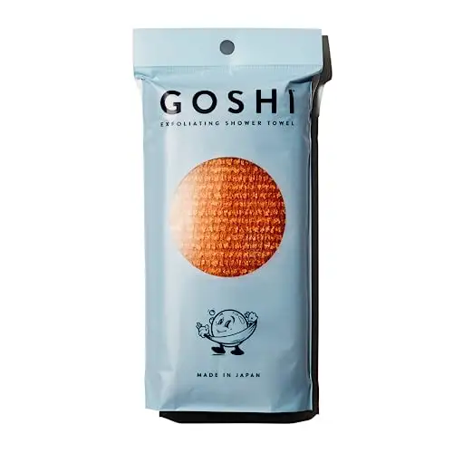 GOSHI 去角质浴巾 - 万寿菊黄 - 日本制造