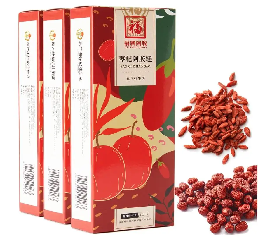 限时特惠！福牌阿胶枣杞阿胶糕，可改善气虚血亏，心烦失眠，每盒15个独立包装，共3盒，现仅售 $22.95