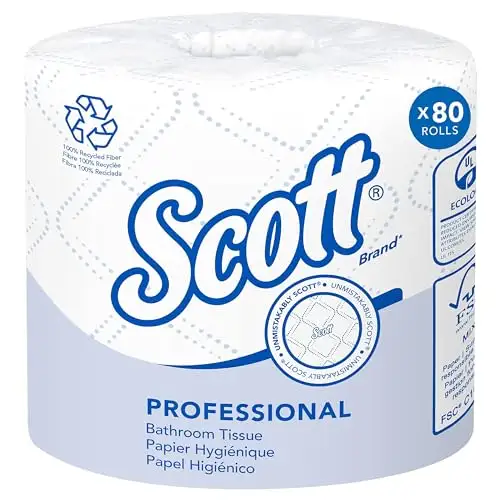 Scott 2层超大卷卫生纸，80卷