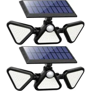 3-Panel Solar Motion Light 2-Pack
