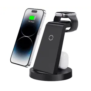 3-in-1 Wireless Charging Station for iPhone, Apple Watch, & AirPods