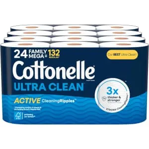 Cottonelle Ultra Clean Toilet Paper Mega Roll 24-Pack
