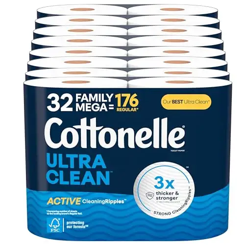 Cottonelle Ultra CleanCare 超舒适卫生纸，32超大卷