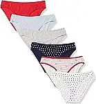 6-Pack Amazon Essentials Women's Cotton Bikini Brief Underwear