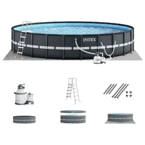 Intex 24' x 52" Round Ultra XTR Frame Swimming Pool Set with Filter Pump