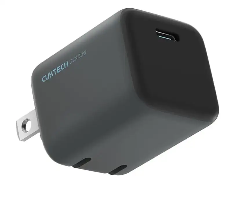 30W GaN Mini Charger, USB C Fast Charger, Foldable Plug Wall Charger, PD 3.0/ PPS Protocol, GaN III Power Adapter for iPhone15/14/13/12 Series, Galaxy S24, Pixel, iPad, and More