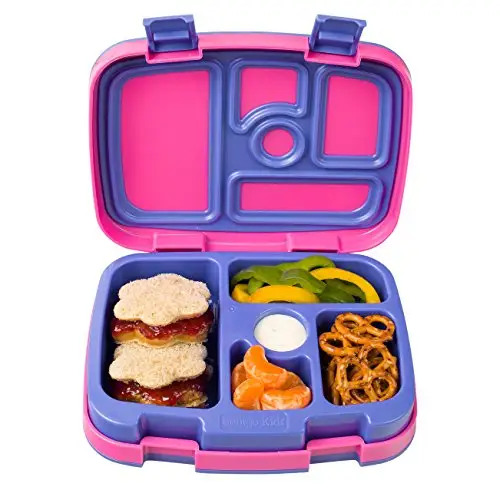 Bentgo Kids Brights – Leak-Proof, 5-Compartment Bento-Style Kids Lunch Box – Ideal Portion Sizes for Ages 3 to 7 – BPA-Free and Food-Safe Materials (Fuchsia), Only $39.99