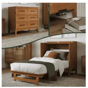 AFI Santa Fe Solid Wood Frame Twin Murphy Bed