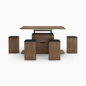 Hernest 47.2" Lift-Top Coffee Table w/ 4 Stools