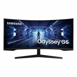 Samsung Odyssey G55T 34" Ultrawide 1440p HDR 165Hz Curved IPS FreeSync LED Gaming Monitor