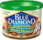 Blue Diamond Almonds, Raw Whole Natural, 6 Oz
