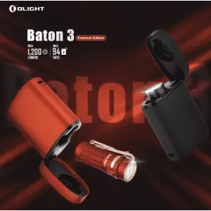 Olight Baton 3 Kit EDC Flashlight w/ Charging Case