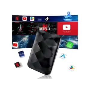 CarPlay and Android Auto Wireless Adapter w/ Streaming App Support