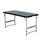 Lifetime 4 ft. One Hand Adjustable Height Fold-in-Half Table