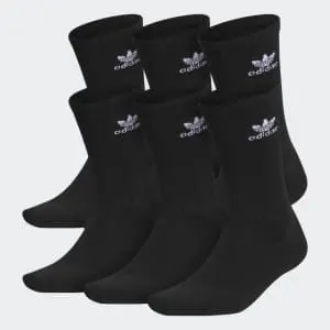 adidas Men's Originals Trefoil Crew Sock 6-Pair Pack