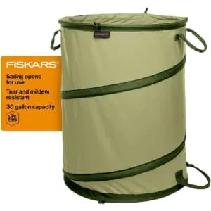 Fiskars Kangaroo 30-Gallon Collapsible Garden Bag