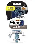 3-Count Bic Flex 3 Men's Titanium Disposable Razors