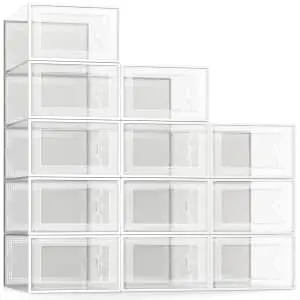 See Spring XL Clear Shoe Storage Boxes 12-Pack
