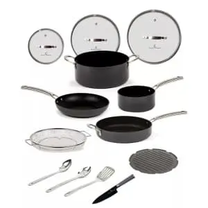 Emeril Lagasse Forever Pan Pro Aluminum Hard Anodized 13-Piece Cookware Set