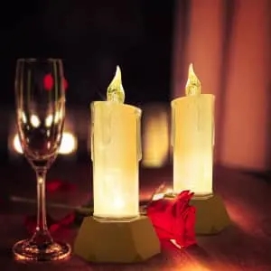 USB Rechargeable Flameless LED Candle 2-Pack