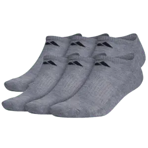 adidas Men's Athletic Cushioned No-Show Socks 6-Pair Pack