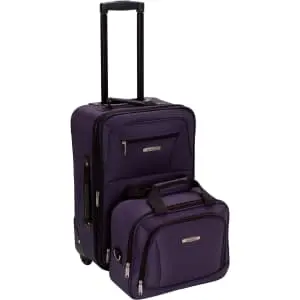 Rockland Fashion Expandable Softside Upright 2-Piece Luggage Set