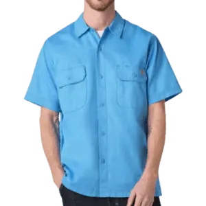 Dickies Men's Madras Short Sleeve Work Shirt
