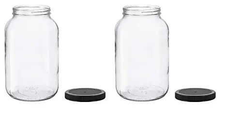 一加仑 玻璃罐2个