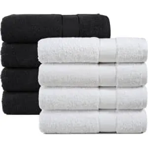 XL 100% Cotton Bath Towel 4-Pack