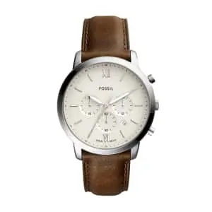 Fossil Men's Neutra Stainless Steel and Leather Chronograph Watch