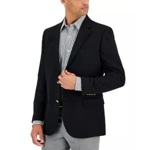 Nautica Men's Modern-Fit Active Stretch Solid Blazer