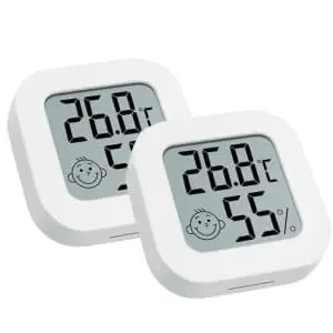 Indoor Digital LCD Thermometer 2-Pack