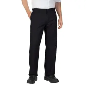 Dickies Men's Relaxed Fit Straight Leg Flat Front Flex Pants