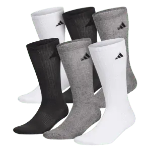 adidas Men's Athletic Crew Socks 6-Pair Pack