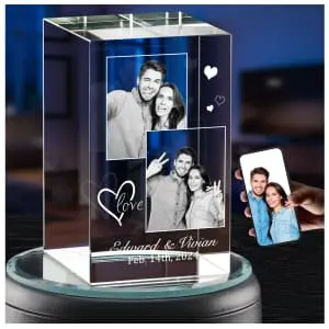Personalized 3D/2D Crystal Photo Rectangle