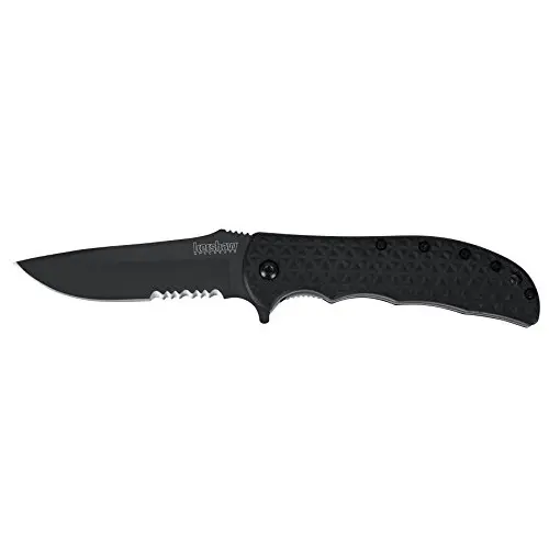 Kershaw 3650CKTST Black Volt II Serrated Folding SpeedSafe Knife, only $25.99