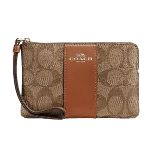 Coach Women's Corner Zip Wristlet