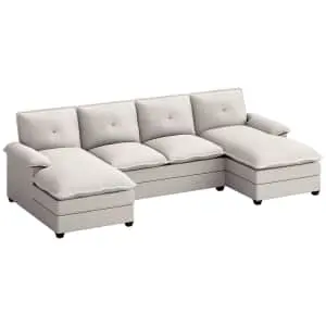 Walsunny 109'' 4-Seat U-Shaped Sectional Sofa