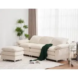 ZX Design 101" Cloud Sofa with Ottoman