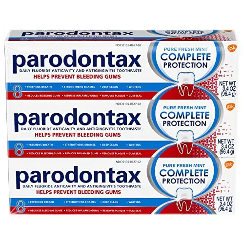 3-Pack 3.4oz Parodontax Complete Protection Toothpaste (Pure Fresh Mint)