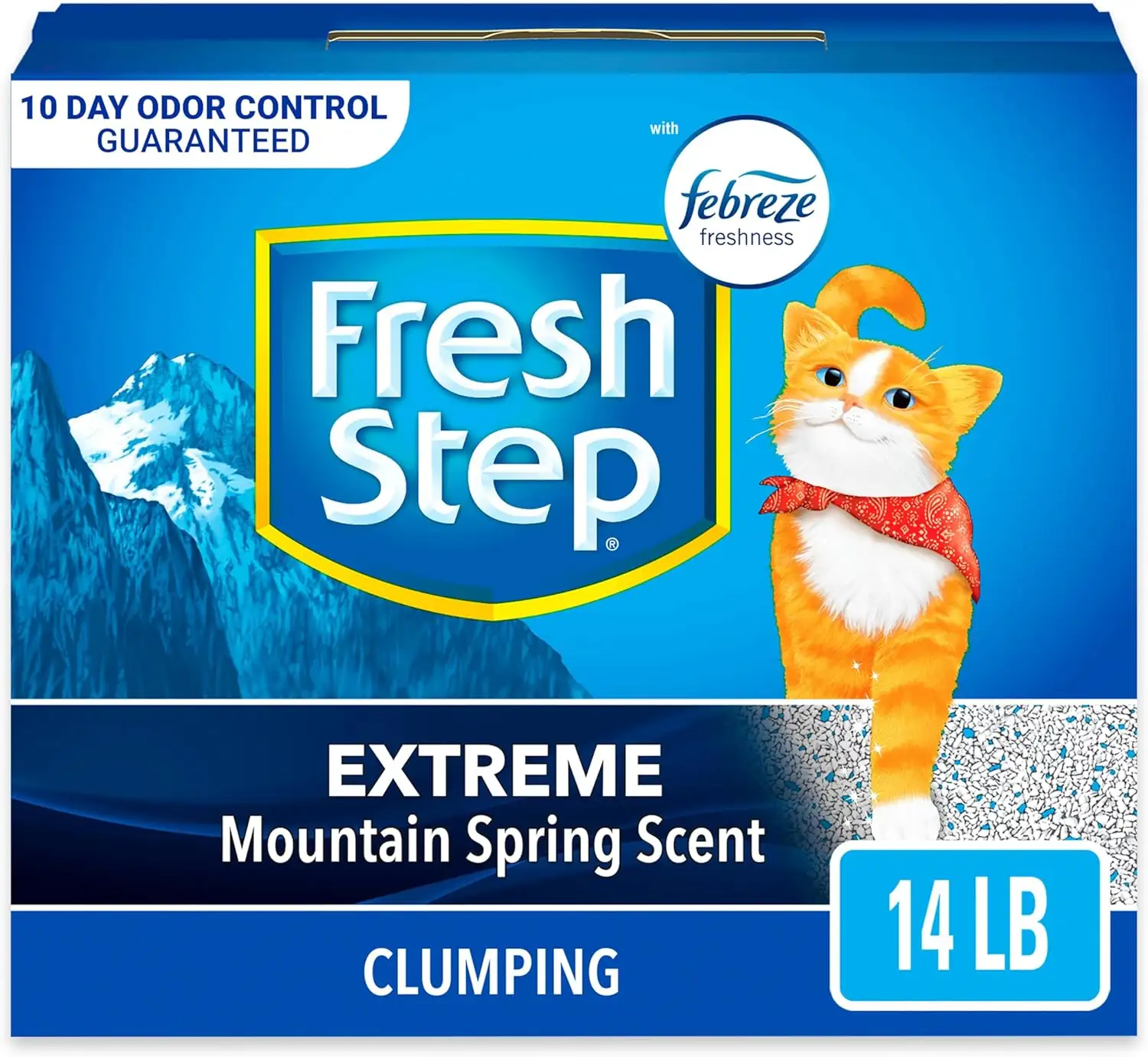 14-lbs Fresh Step Clumping Cat Litter (Extreme Mountain Spring)