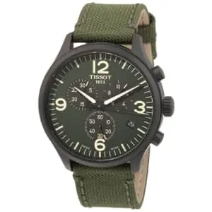 Tissot Men's Chrono XL Green Fabric Quartz Watch