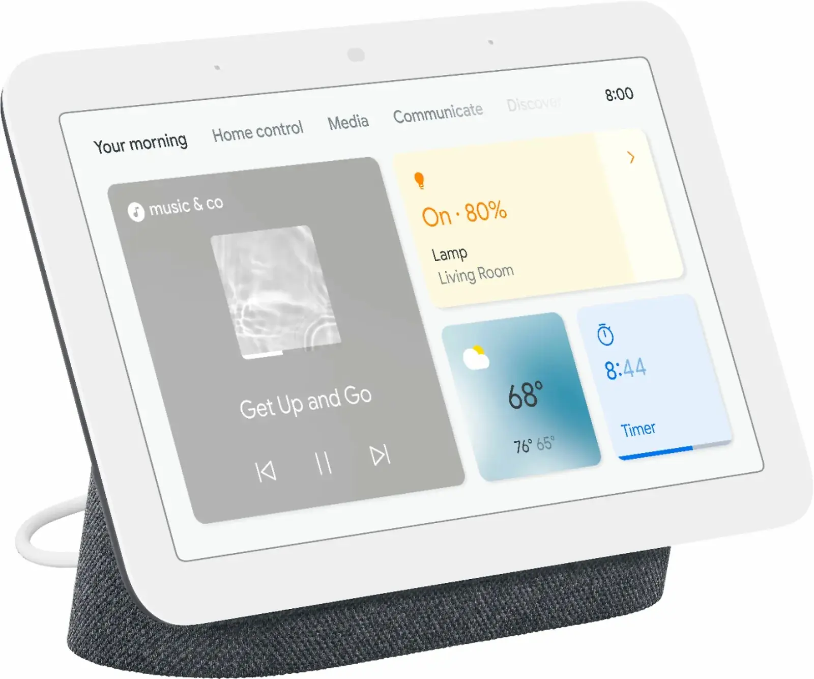 Google Nest Hub 7" Smart Display with Google Assistant (2nd Gen, Various Colors)