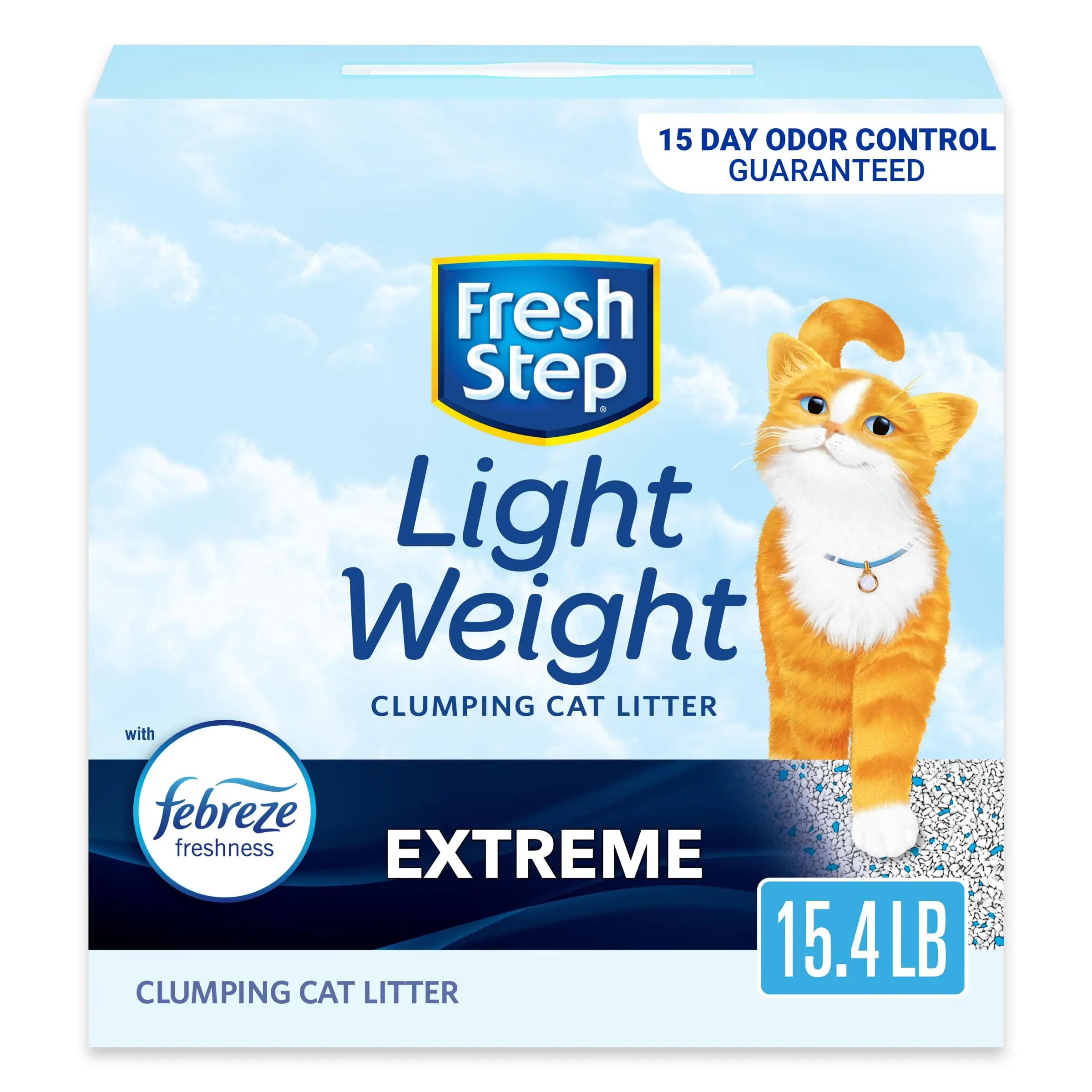 15.4-lbs Fresh Step Lightweight Clumping Cat Litter w/ Activated Charcoal (Extreme)