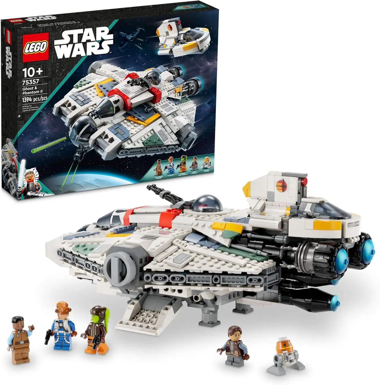 Prime Members: 1394-Piece LEGO Star Wars Ahsoka Ghost & Phantom II Building Set