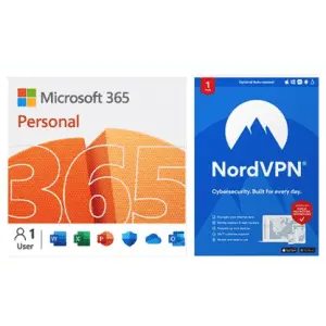 Microsoft 365 15-Month Subscription w/ NordVPN 1-Year Subscription