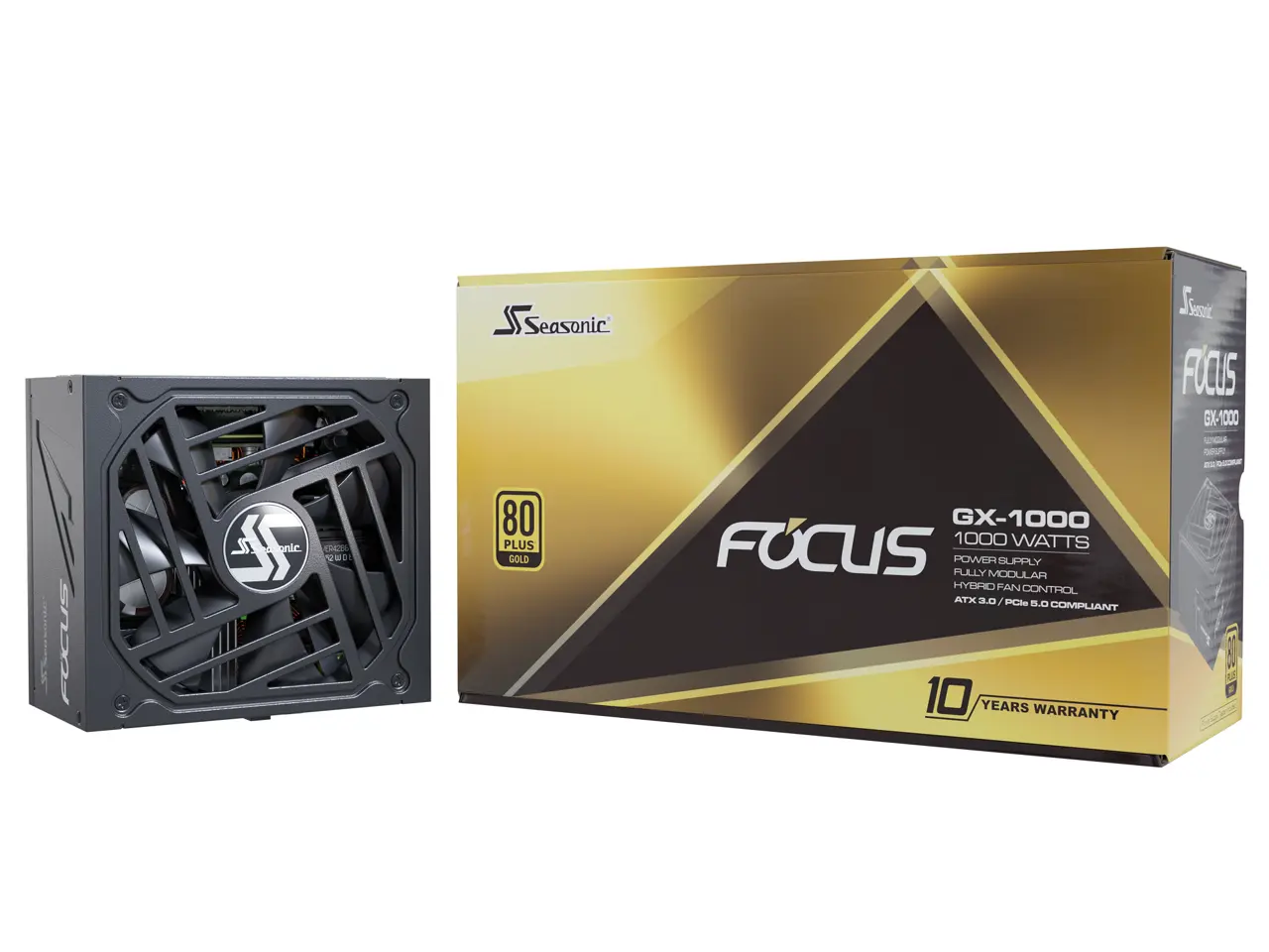 1000W Seasonic Focus V3 GX-1000 80+ Gold ATX 3.0 Modular Power Supply