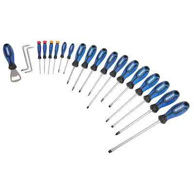 20-Piece Kobalt Plastic Handle Magnetic Screwdriver Set