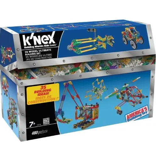 仅限Prime会员！K’NEX 35 搭建模块玩具，顶级版，共480块/颗粒，原价$27.99，现仅售$21.49